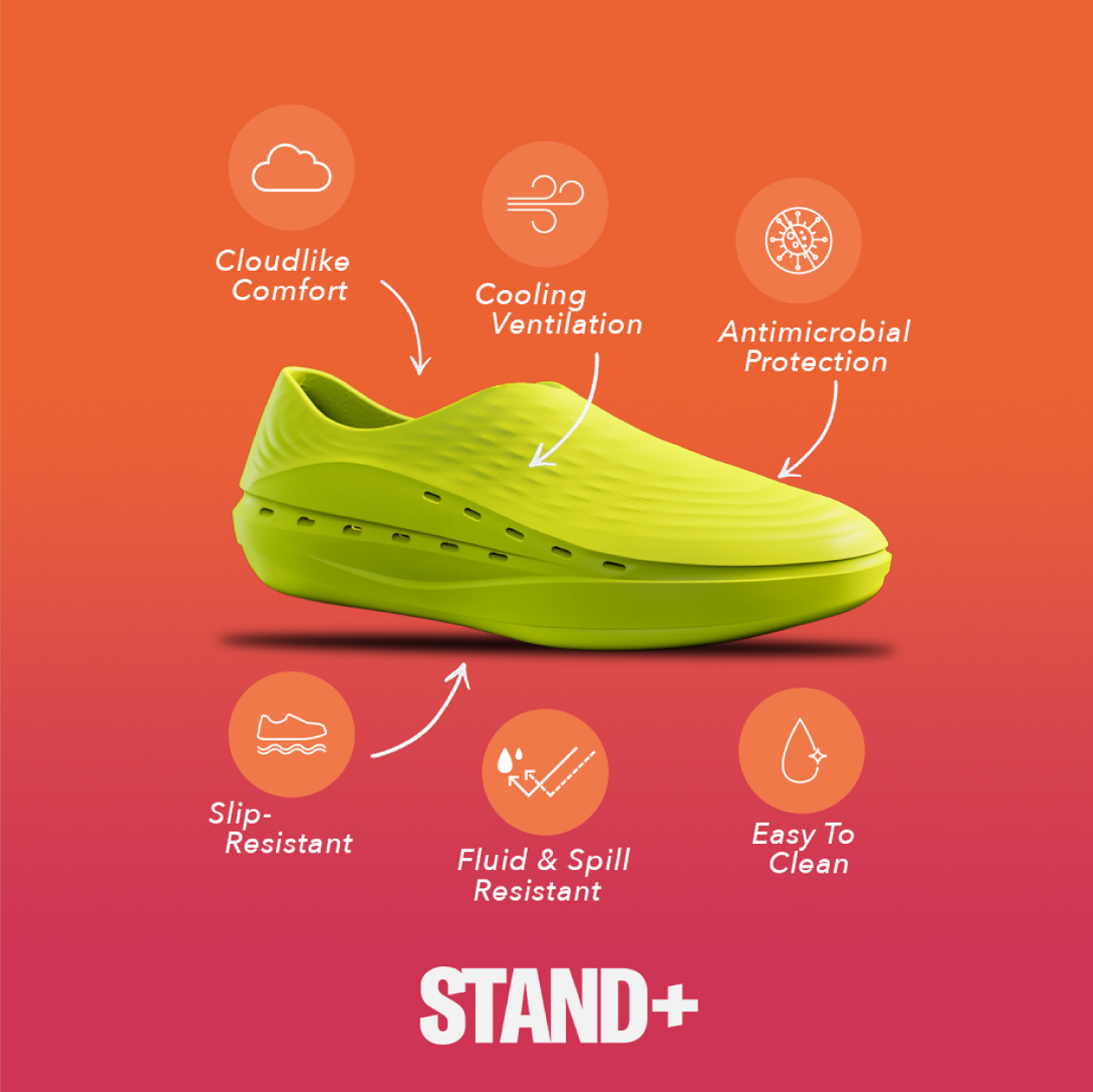 Supportive shoes for standing online